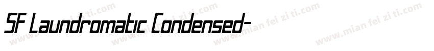 SF Laundromatic Condensed字体转换